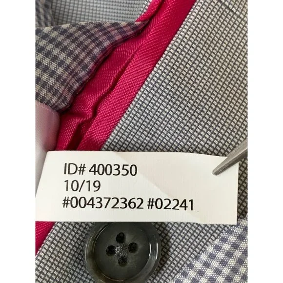 Express Slim Stretch Blazer Jacket Light Gray Slim Fit Size 36S New $228